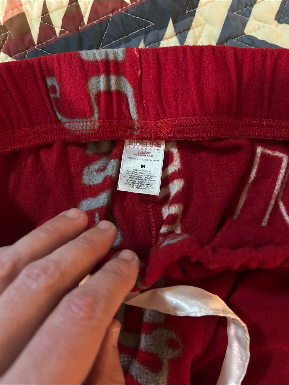 University of Oklahoma Sooners Lounge Pants - Gray & Crimson - Picture 5 of 6